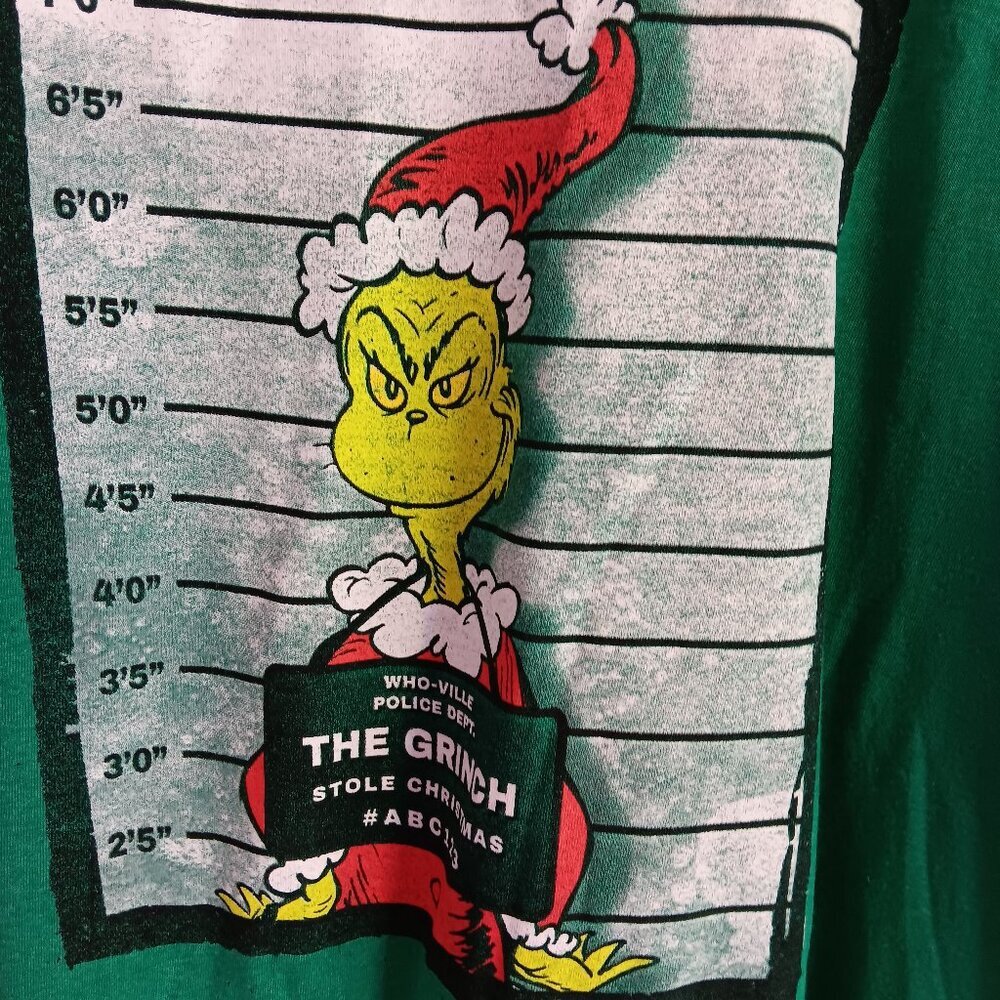 Women's XXL HEATHER GREEN GRINCH TEE / sleep shirt NWT